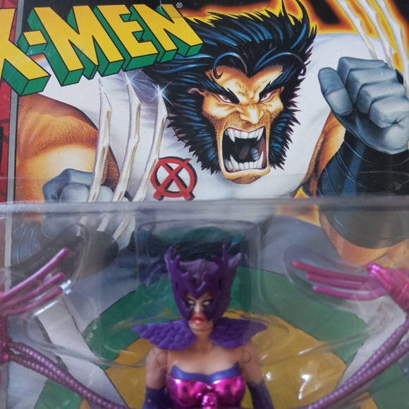 1996 Toy Biz Xmen Ninja Force Space Ninja Deathbird With Fold Out Ninja Wings - Picture 2 of 5
